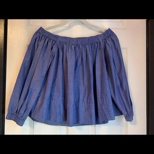 Cynthia Rowley off the shoulder smock top